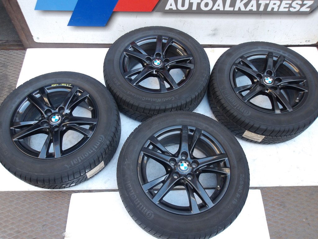 (ÁR/DB)[GYÁRI HASZNÁLT] BMW KERÉKSZETT &quot;Double Spoke 473&quot; + CONTINENTAL - CONTIWINTERCONTACT TS830P SSR téli gumi ('*'; RSC) | 205/60R16 96H | DOT 1719 5.83MM | 2-ES F45+LCI / F46+LCI |  (7Jx16 ET:52) | 36 11 6855082  2. kép